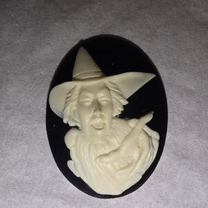 Wicked Witch Cameo Mold, Jewelry Making - Resin / Polymer Clay 30 x 40mm